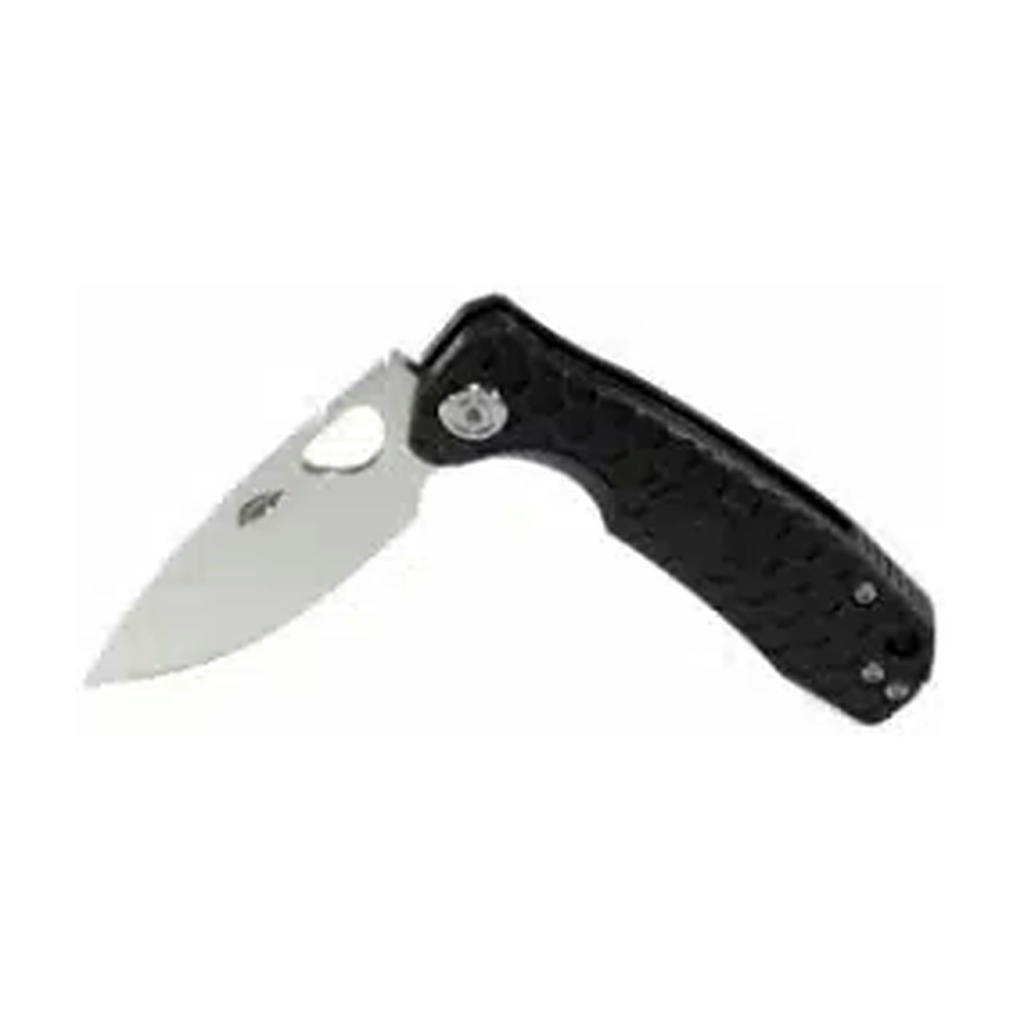 [HB-UK05blk] KNIFE Folding Flipper Honey Badger (Small, Standard (8Cr13MoV), Satin, Black FRN)